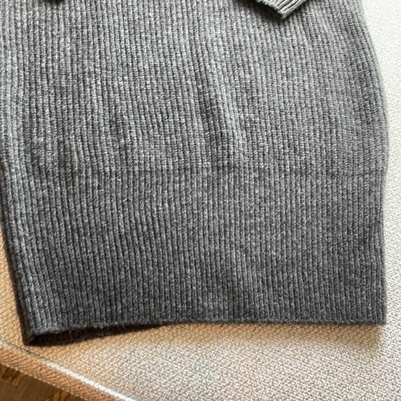 Theory Knit Sweater Dress, Dark Gray, Medium (204) - Picture 2 of 7